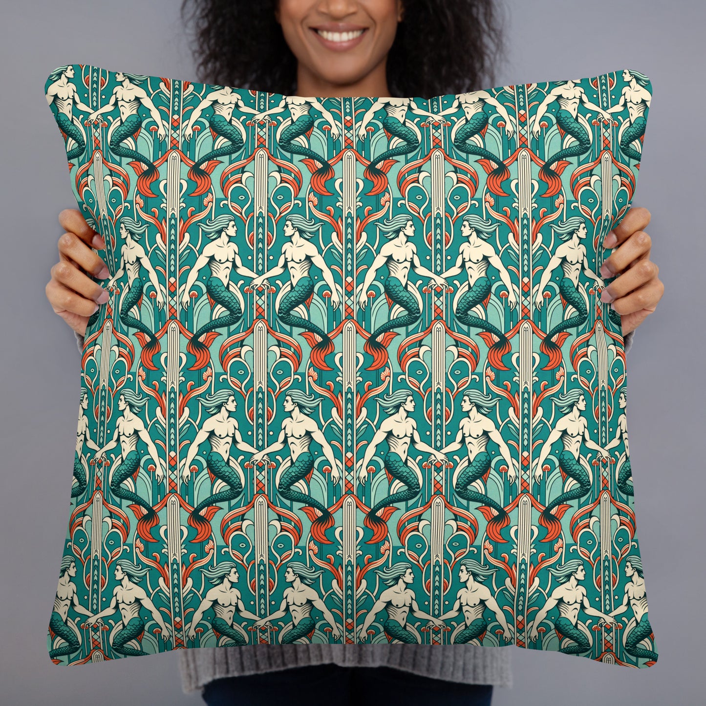 Merman 22x22 Basic Pillow