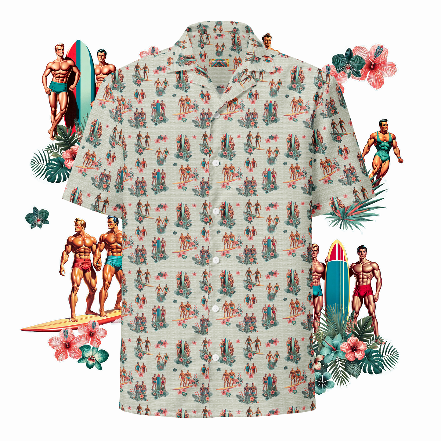 Beach Boys Unisex Button Shirt