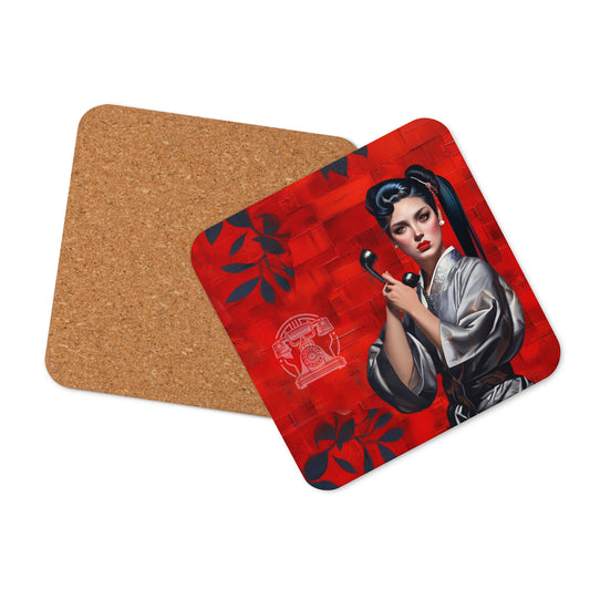 KB Fatale Cork-back coaster