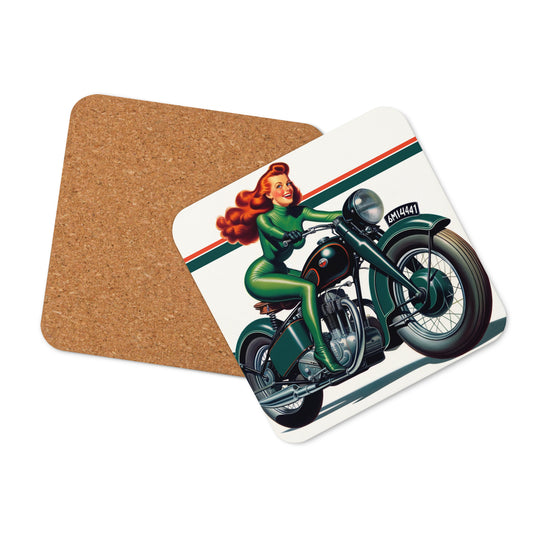 Daring Doll 1 Cork-back coaster