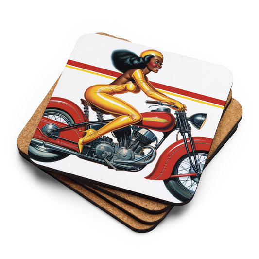 Daring Doll 3 Cork-back coaster