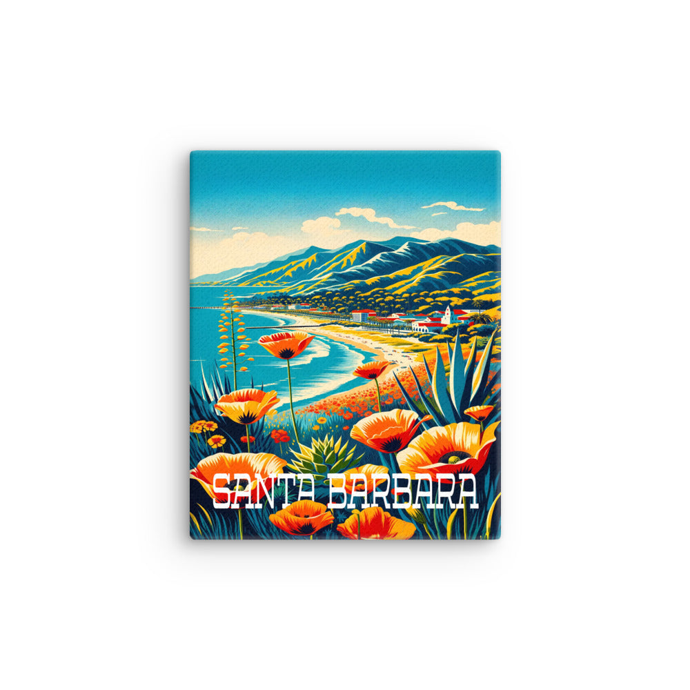 Santa Barbara Travel Poster 8x10" Thin canvas