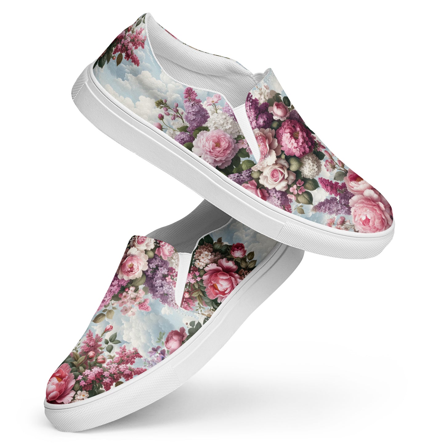 Peony Parfaite Women’s Slip-On Canvas Shoes