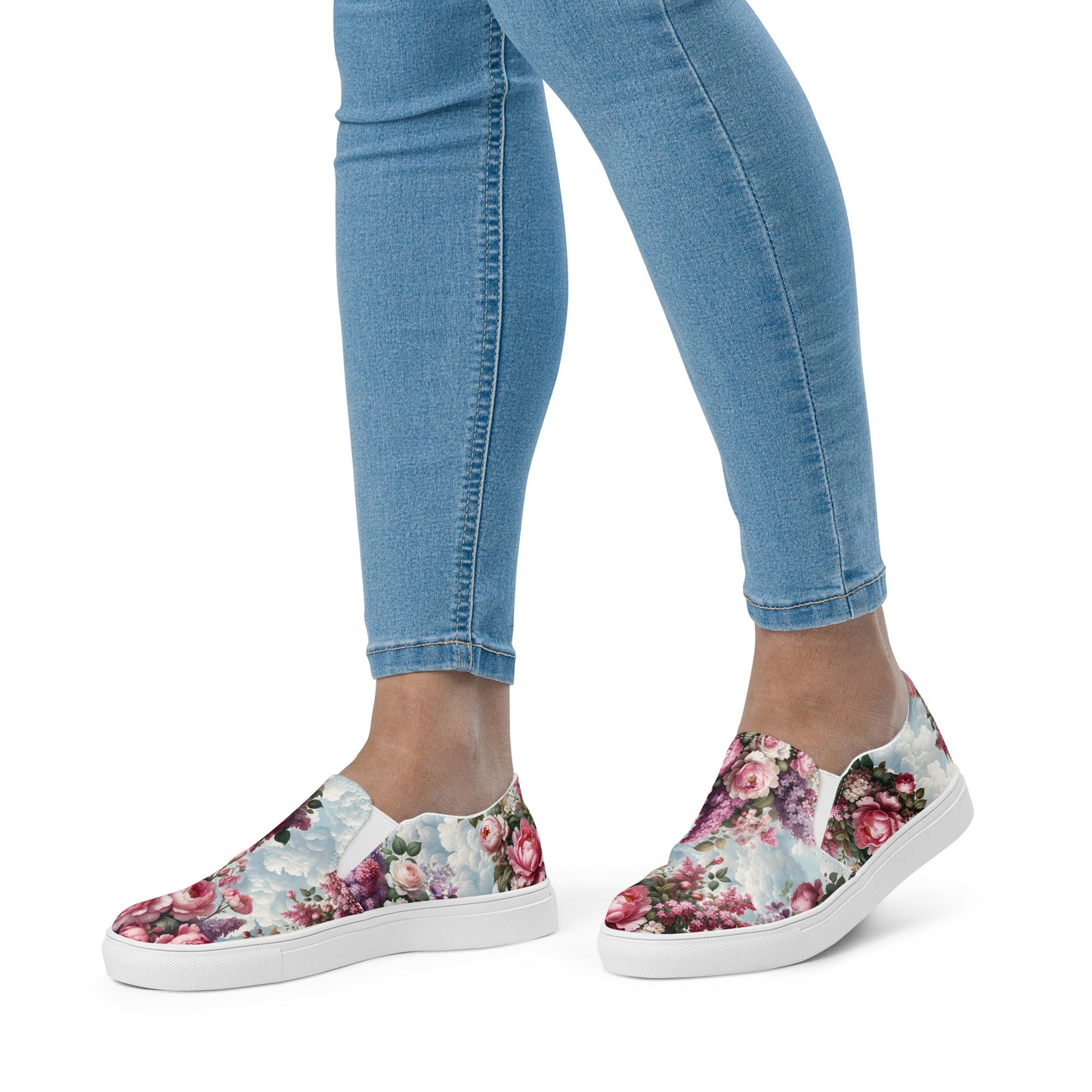 Peony Parfaite Women’s Slip-On Canvas Shoes