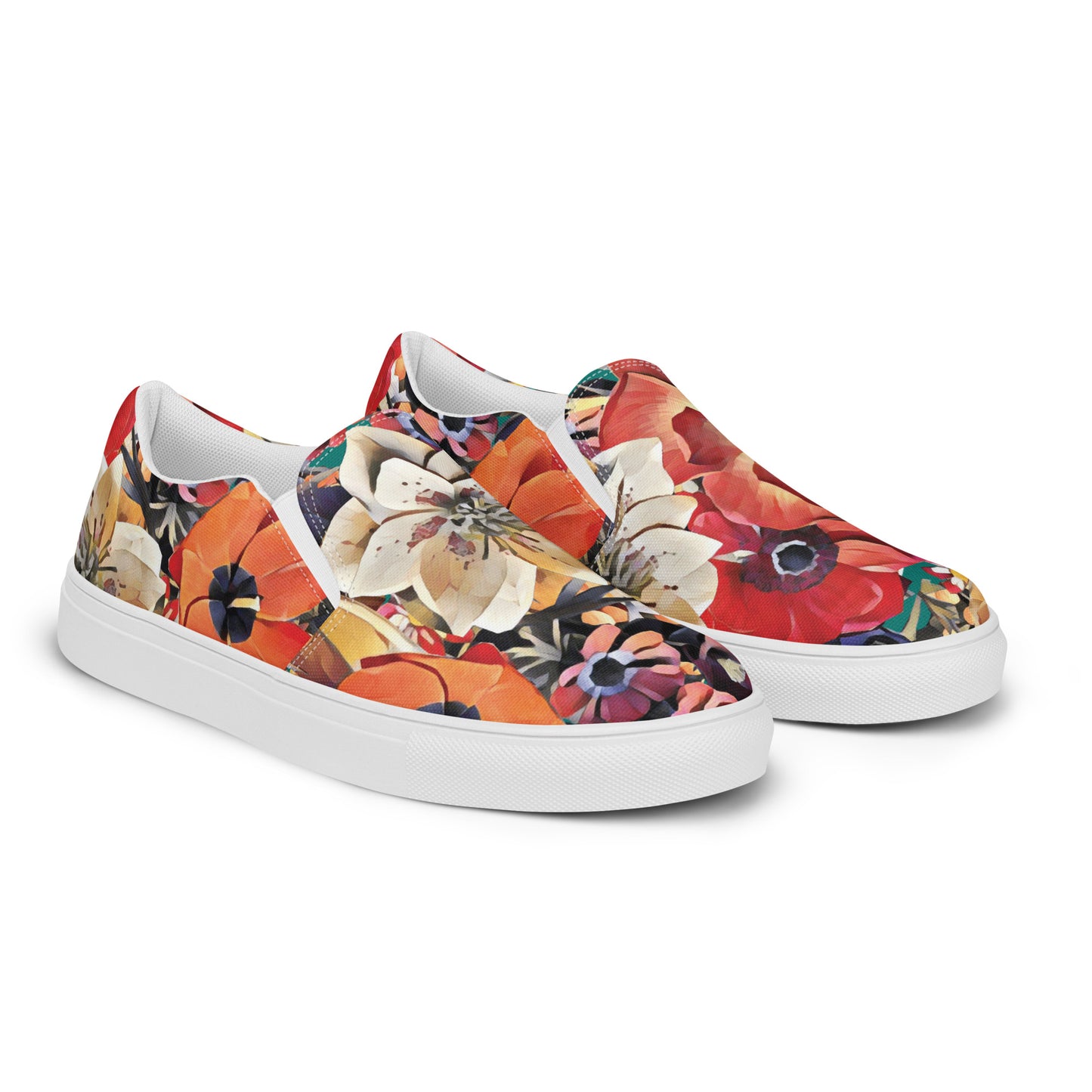 Las Flores Women’s Slip-On Canvas Shoes